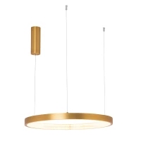 Brushed Gold Ring Dimmable LED Pendant Light - Image 2
