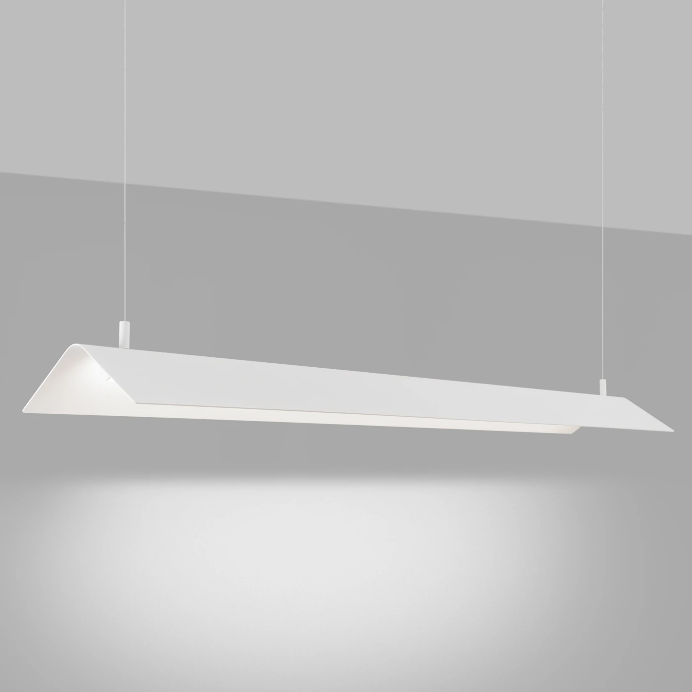 Pakabinamas LED šviestuvas 150 cm – linijinis, baltas, CRI98