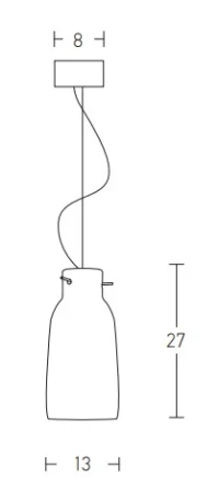 Natural Clay Pendant Light with Black Base, E27, 27 cm - Image 2