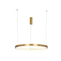 Brushed Gold Ring LED Pendant Light 53W 3000K - Image 2