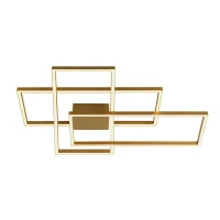 Aukso matinės spalvos LED lubinis šviestuvas – geometrinio dizaino - Nuotrauka 1