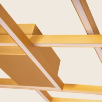 Aukso matinės spalvos LED lubinis šviestuvas – geometrinio dizaino - Nuotrauka 2