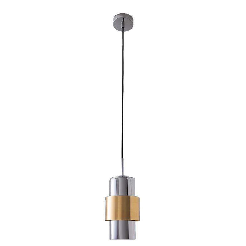 Gold and Chrome Pendant Light