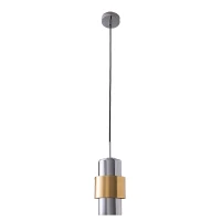 Gold and Chrome Pendant Light - Image 2