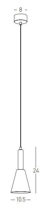 LED Pendant Light, Sandy Black, 24 cm - Image 2