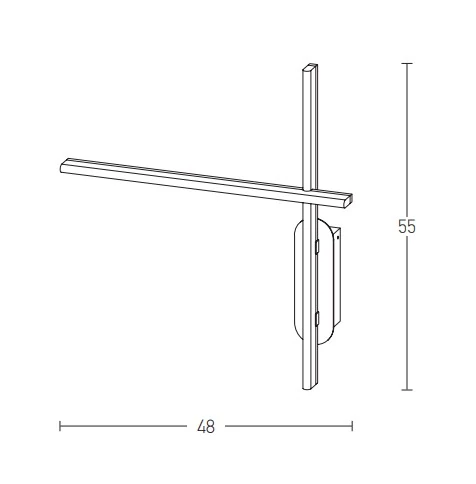 Minimalist Matt Black LED Wall Sconce