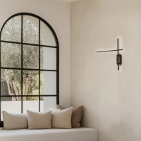 Minimalist Matt Black LED Wall Sconce - Image 1