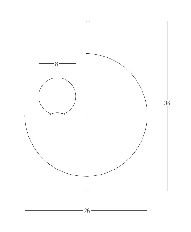 Geometrinis LED sieninis šviestuvas, dramblio pilkas ir smėlio juodas