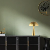 Gold Matt Mushroom Table Lamp E27 - Image 1