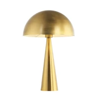 Gold Matt Mushroom Table Lamp E27 - Image 2