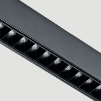 Magnetinis LED Bėgelinis Šviestuvas, 8W, 3000K, DALI, Matinė Juoda