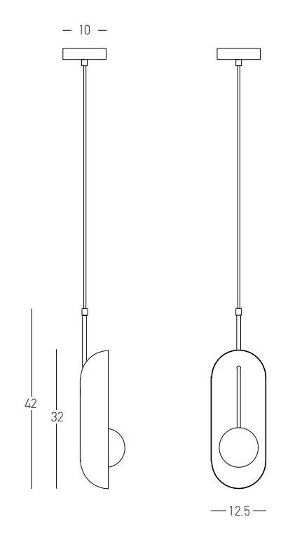 Modern Gold Capsule Pendant Light