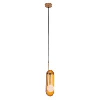 Modern Gold Capsule Pendant Light - Image 2