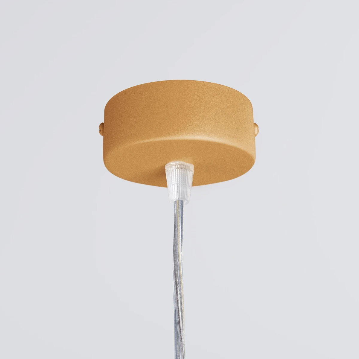 Pendant LED lamp 120 cm – linear, gold, with remote dimming