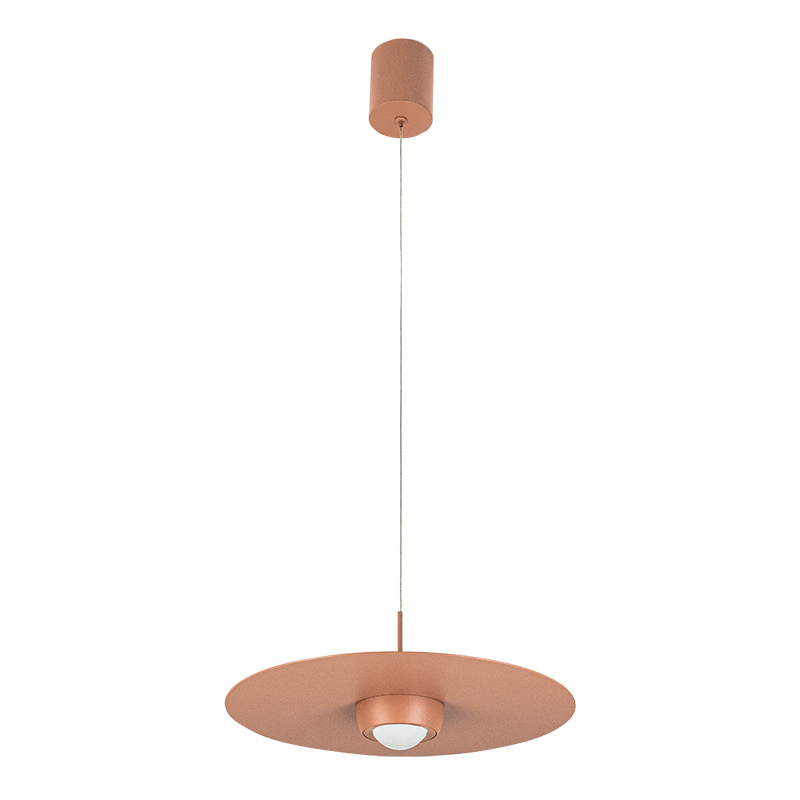 LED pakabinamas šviestuvas Ø35 cm – apvalus, terakotinis, TRIAC - Nuotrauka 4