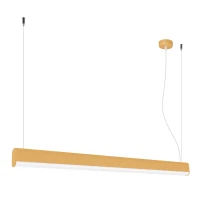 Pendant LED lamp 120 cm – linear, gold, remote dimming - Image 2
