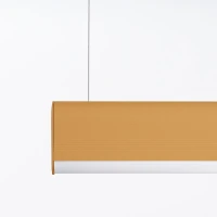 Pendant LED lamp 120 cm – linear, gold, remote dimming - Image 5