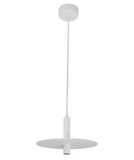 Minimalist LED Pendant Light, Matt White, 26cm