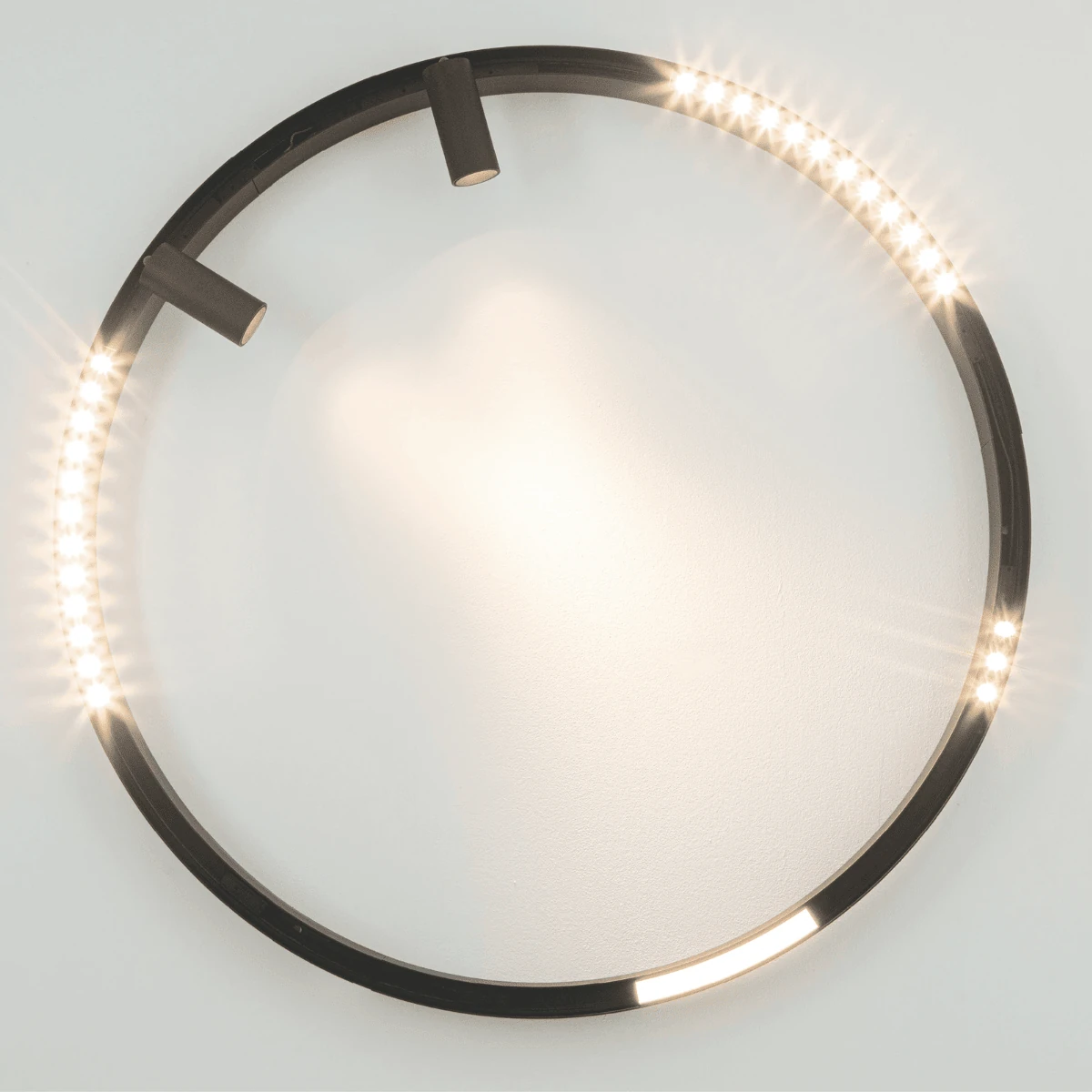 Magnetinis LED linijinis šviestuvas, 8W 3000K, smėlio juodas, L19.5cm, DALI