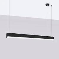 Pakabinamas šviestuvas 120 cm/38W – linijinis, juodas, su pulteliu - Nuotrauka 3