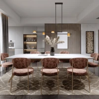 Modern Linear LED Pendant Light with Brass Accents - Image 1