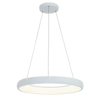 Linear LED Pendant Light, White Matte 60cm - Image 1