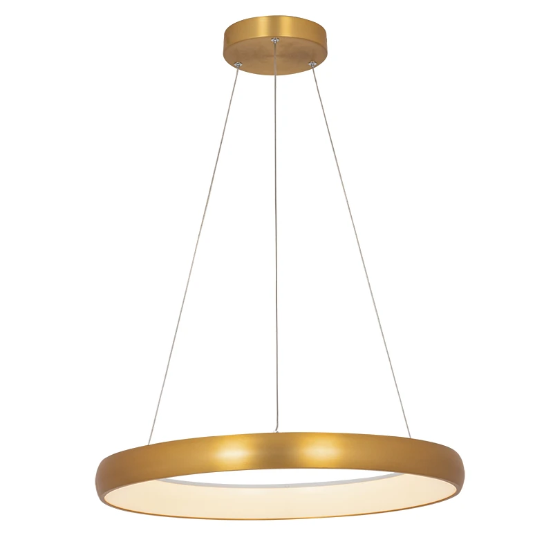 Brushed Gold LED Linear Pendant Light