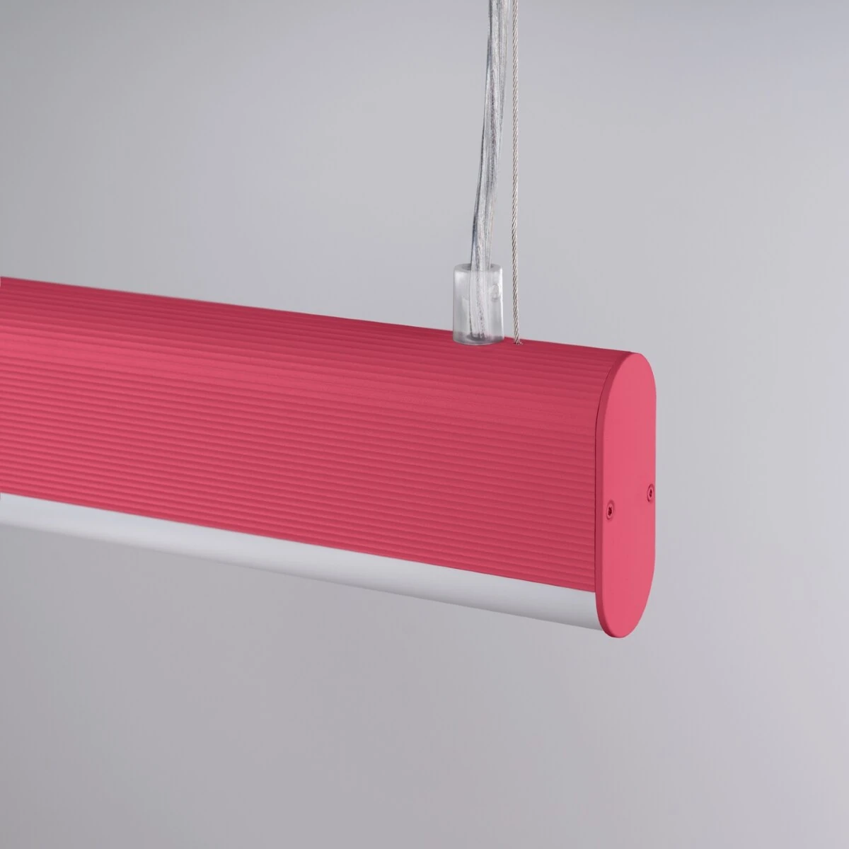 Pendant lamp 120 cm / 38W – linear, pink, remote dimming