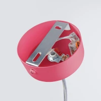 Pendant lamp 120 cm / 38W – linear, pink, remote dimming - Image 8
