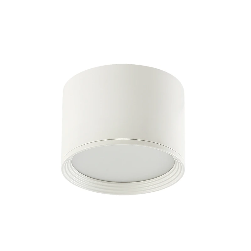 Smėlio baltos spalvos LED paviršinis lubinis spotas, 8W 3000K