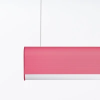 Pakabinamas LED šviestuvas 120 cm – linijinis, rožinis, su pulteliu - Nuotrauka 5