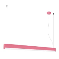 Pakabinamas LED šviestuvas 120 cm – linijinis, rožinis, su pulteliu - Nuotrauka 2
