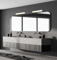 Grey LED Bathroom Wall Light 16W 3000K IP44 - Image 3