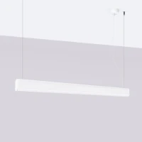 Pakabinamas LED šviestuvas 120 cm – linijinis, baltas, su nuotoliniu valdymu - Nuotrauka 3