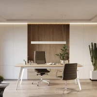 Pakabinamas LED šviestuvas 120 cm – linijinis, baltas, su nuotoliniu valdymu - Nuotrauka 13