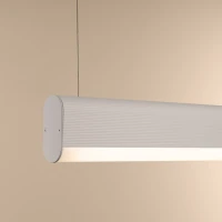 Pakabinamas šviestuvas 120 cm/38W – linijinis, baltas, su pulteliu - Nuotrauka 6