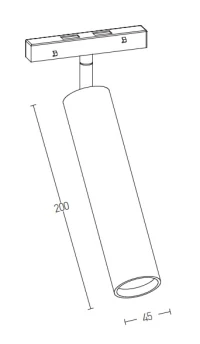 Magnetinis LED prožektorius 15W 3000K - Nuotrauka 3