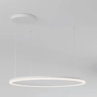 LED Pendant Light 80cm Ring Dimmable White Matt - Image 2