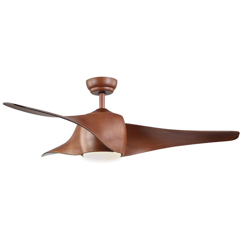 Decorative Wood Finish Ceiling Fan with Tunable LED Light