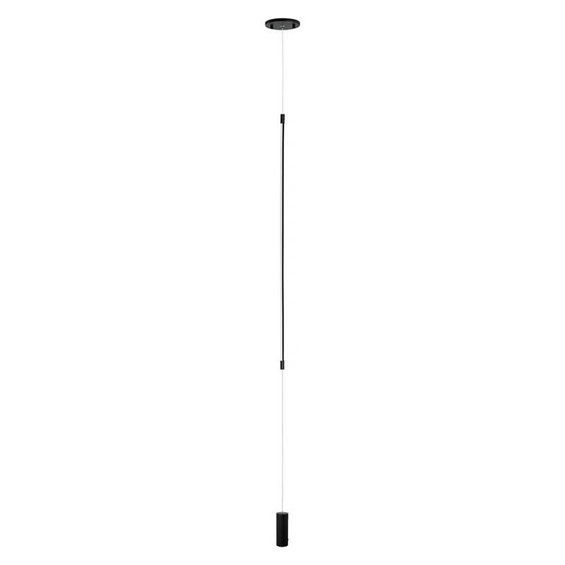 Linear LED Pendant Light, Black Matt Finish
