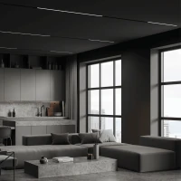 Magnetinis LED Šviestuvas, 13W, 3000K Šiltai Baltas, DALI Reguliuojamas, Juodas - Nuotrauka 4