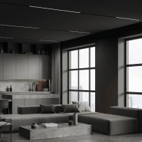 Magnetic LED Light 20W 3000K Sandy Black DALI Dimmable - Image 4