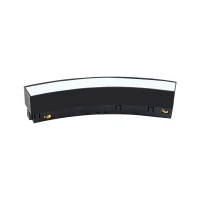 Lenktas Magnetinis 48V LED Bėgio Segmentas su Prožektoriais, Smėlio Juoda, 8W DALI