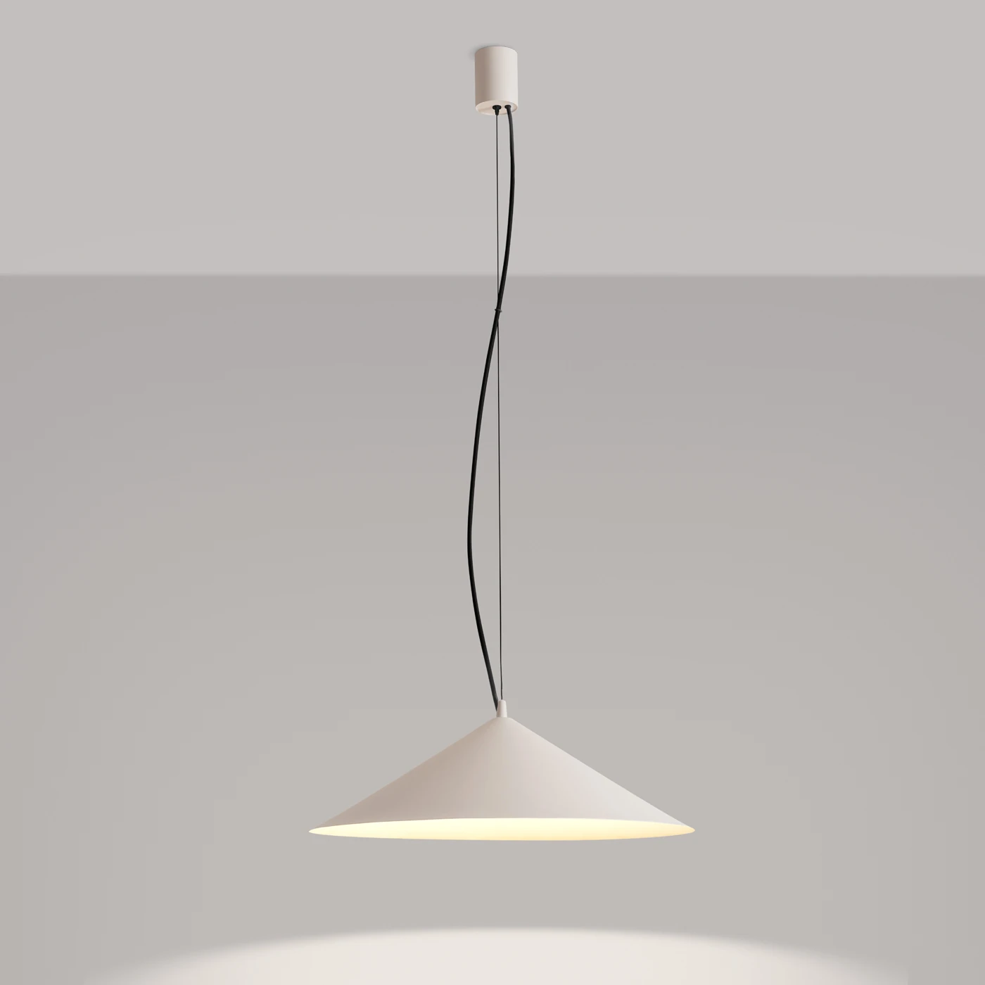 Pendant lamp 7.5W – conical, beige, CRI90