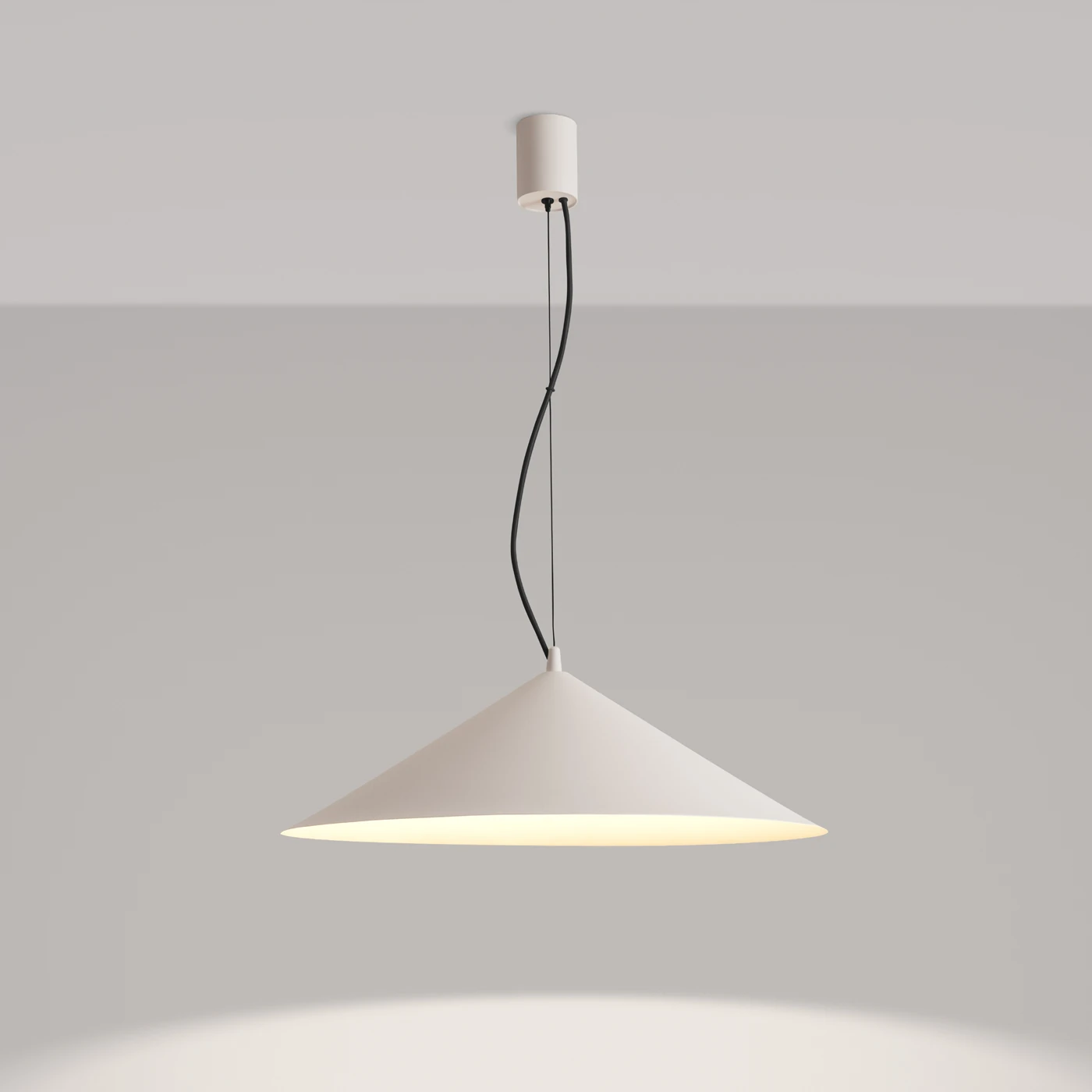 Pendant lamp 7.5W – conical, beige, CRI90