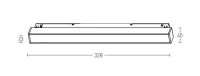 Magnetic LED Track Light Module 13W 3000K Matt Black - Image 5