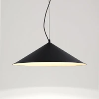 Pakabinamas šviestuvas 50 cm – kūgis, juodas, LED 4000K - Nuotrauka 4