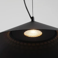 Pakabinamas šviestuvas 50 cm – kūgis, juodas, LED 4000K - Nuotrauka 5