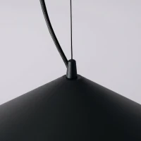 Pakabinamas šviestuvas 50 cm – kūgis, juodas, LED 4000K - Nuotrauka 6
