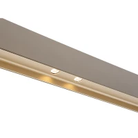 LED stačiakampis pakabinamas šviestuvas, bronzos ir aukso spalvos - Nuotrauka 2